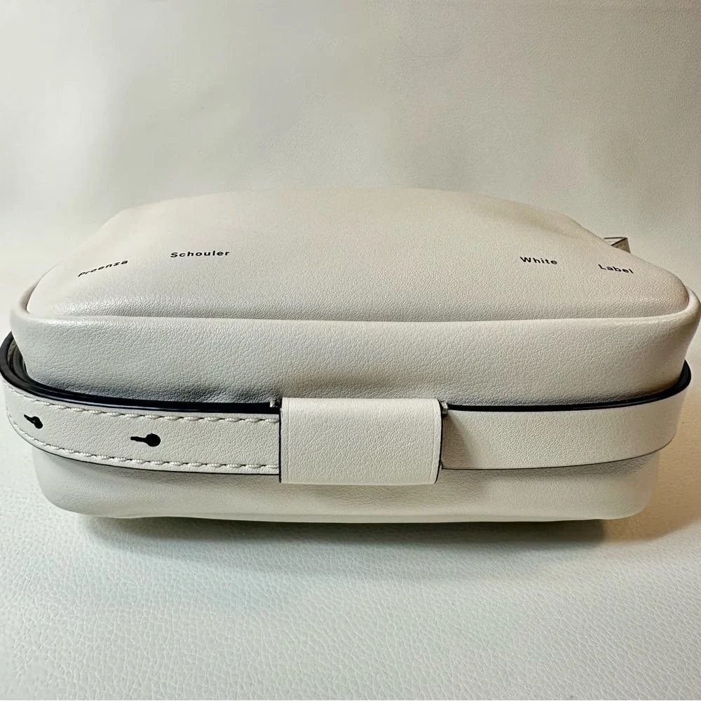 NEW PROENZA SHOULER WATTS LEATHER CAMERA BAG OFF WHITE/BLACK - Picture 9 of 13